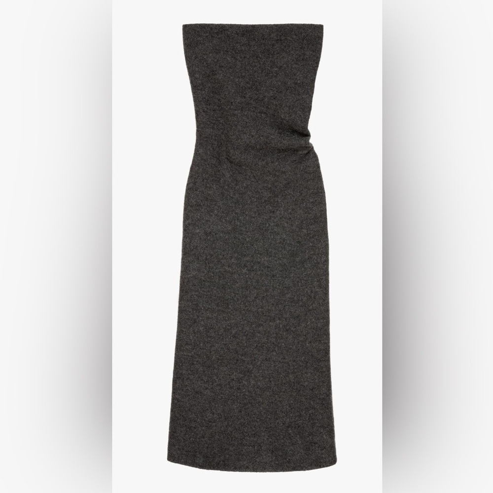 Zara Wool Strapless Midi Dress - Limited Edition